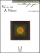 Valse in A Minor piano sheet music cover